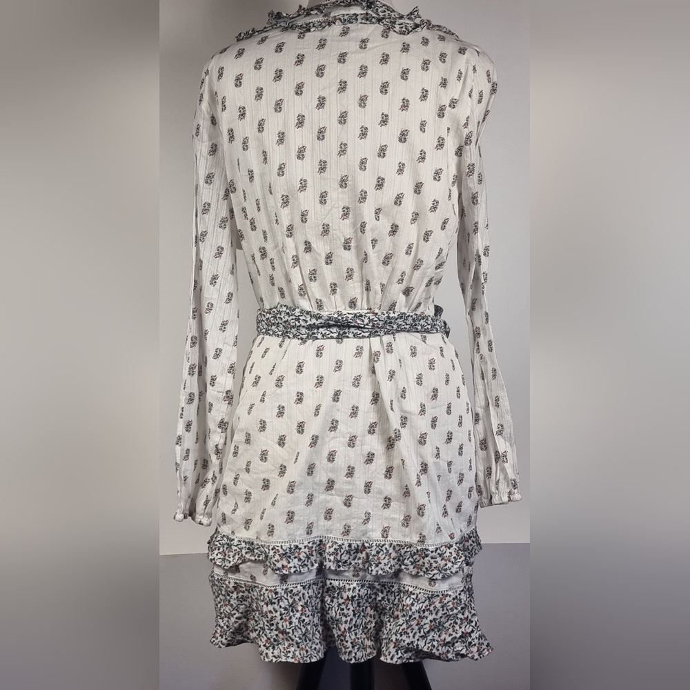 Veronica Beard White Floral Dress Sz 12 - Picture 12 of 14